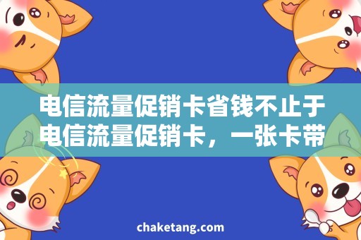 电信流量促销卡省钱不止于电信流量促销卡，一张卡带你尽享海量流量