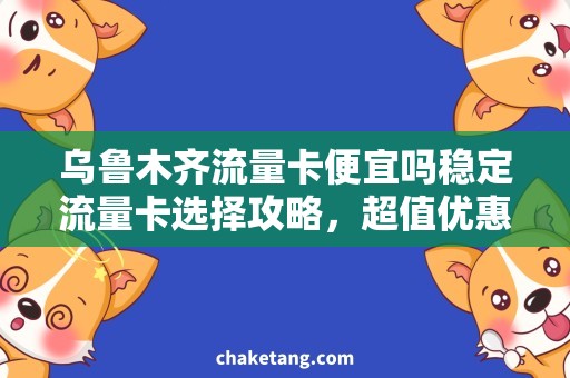 乌鲁木齐流量卡便宜吗稳定流量卡选择攻略，超值优惠不容错过